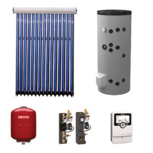 Pachet sistem solar Vision 3-4 persoane (1 panou 20 tuburi, boiler 200 l + accesorii)