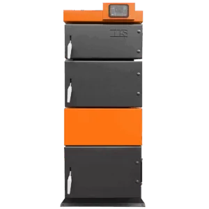 Centrala pe lemn/ cărbune/ brichete TIS UNI N 70 KW (panou comanda+ventilator in set)